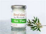 SenOdos เทียนหอม อโรม่า Tea Tree Scented Soy Candle Aroma 45 g. กลิ่นทีทรีออยล์แท้