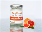 SenOdos เทียนหอม อโรม่า Grapefruit Scented Soy Candle Aroma 45 g. - กลิ่นเกรปฟรุตแท้