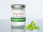SenOdos เทียนหอม อโรม่า Peppermint Scented Soy Candle Aroma 45 g. - กลิ่นเปปเปอร์มินต์แท้