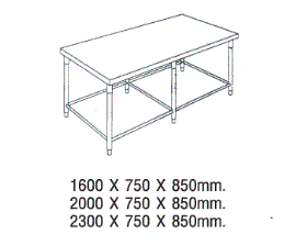 โต๊ะสแตนเลส (work Table)