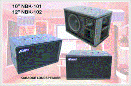 อุปกรณ์เครื่องเสียง 10'' NBK-101, 12'' NBK-102 