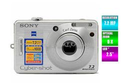 กล้องดิจิตอล - Sony CyberShot DSC-W70