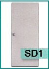 ประตูเหล็กบานเรียบทั้งบาน SD1