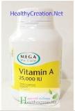 วิตามินเอ Mega Vitamin A 25000 IU 100 Caps 