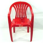 เก้าอี้พลาสติกมีพนักพิง+ที่ท้าวแขน ขนาด 54x54x82.5 cm. รุ่น 999